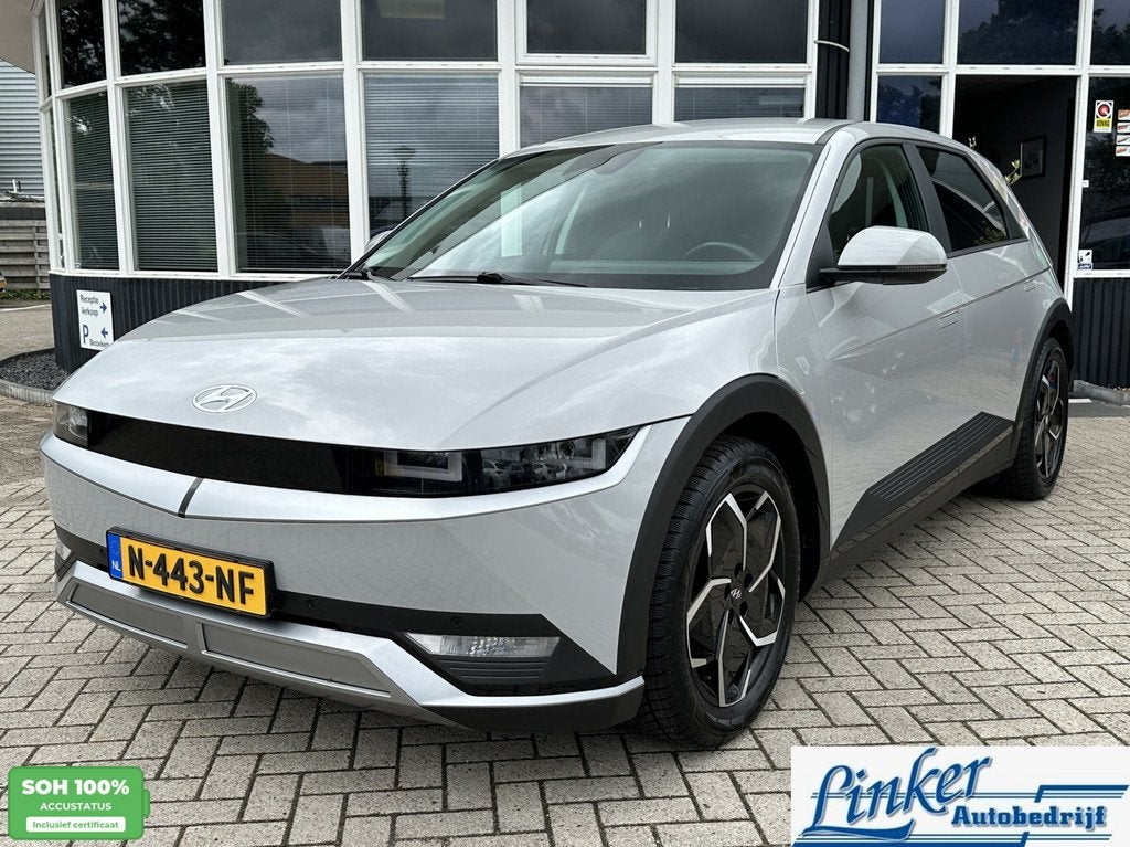 Hyundai IONIQ 5 Connect+ 73kWh - NL-AUTO SOH 100% CAMERA LED, Auto's, Hyundai, Achterwielaandrijving, Gebruikt, Zwart, Met garantie (alle)
