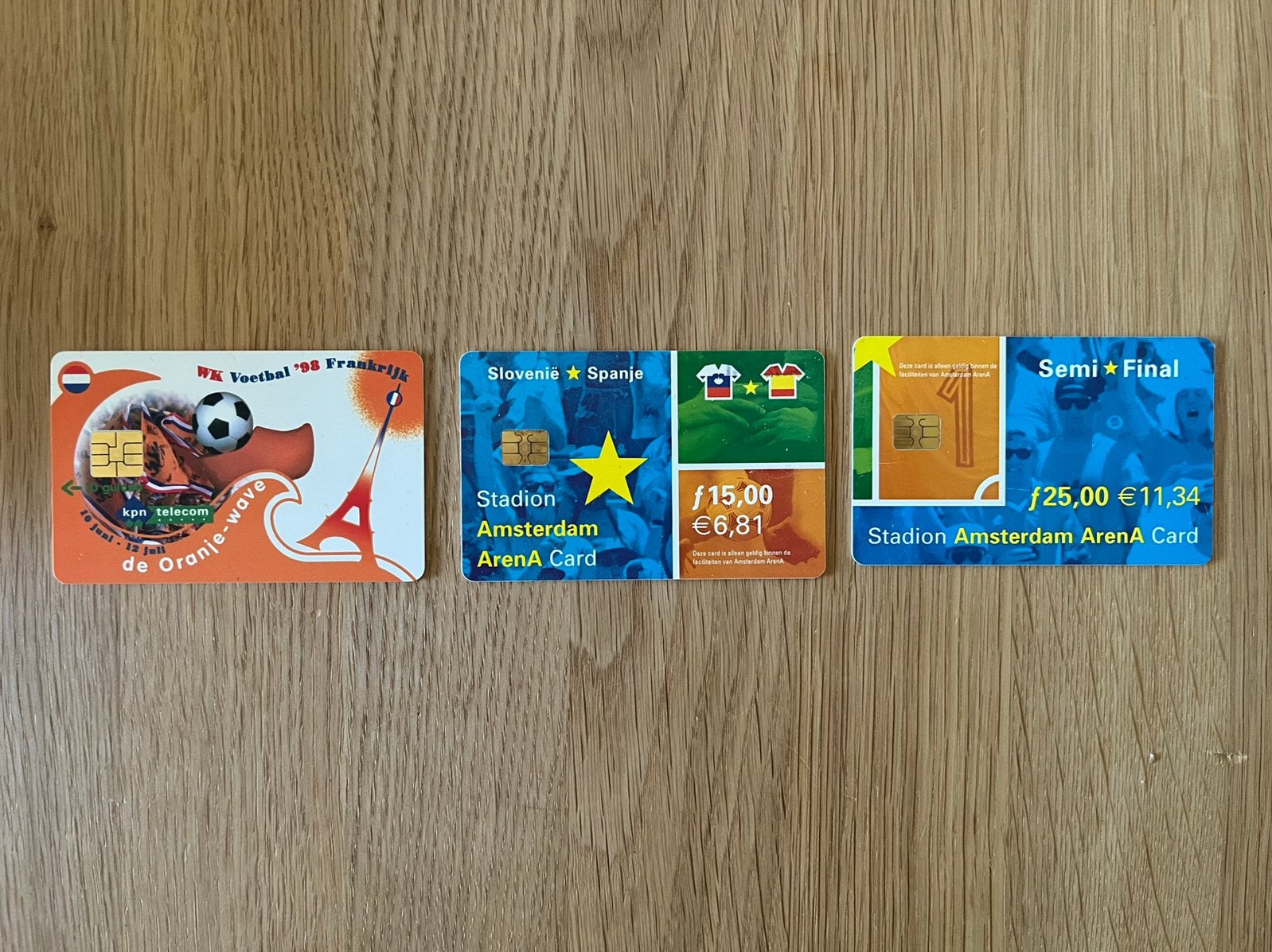 Chipkaarten EK2000 (NL en Belgie) en WK1998 (FR), Ophalen of Verzenden, Nederland