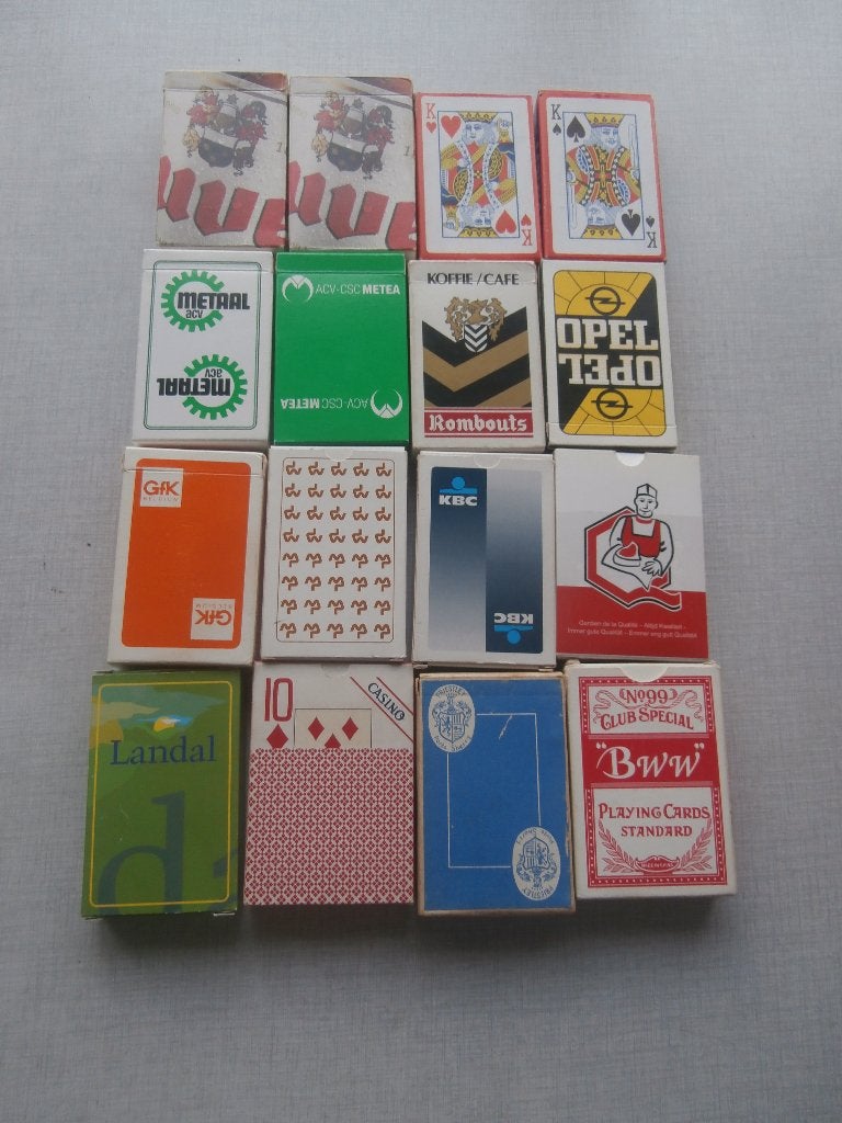lot 21 boeken speelkaarten -, Verzamelen, Ophalen of Verzenden, Zo goed als nieuw, Speelkaart(en)