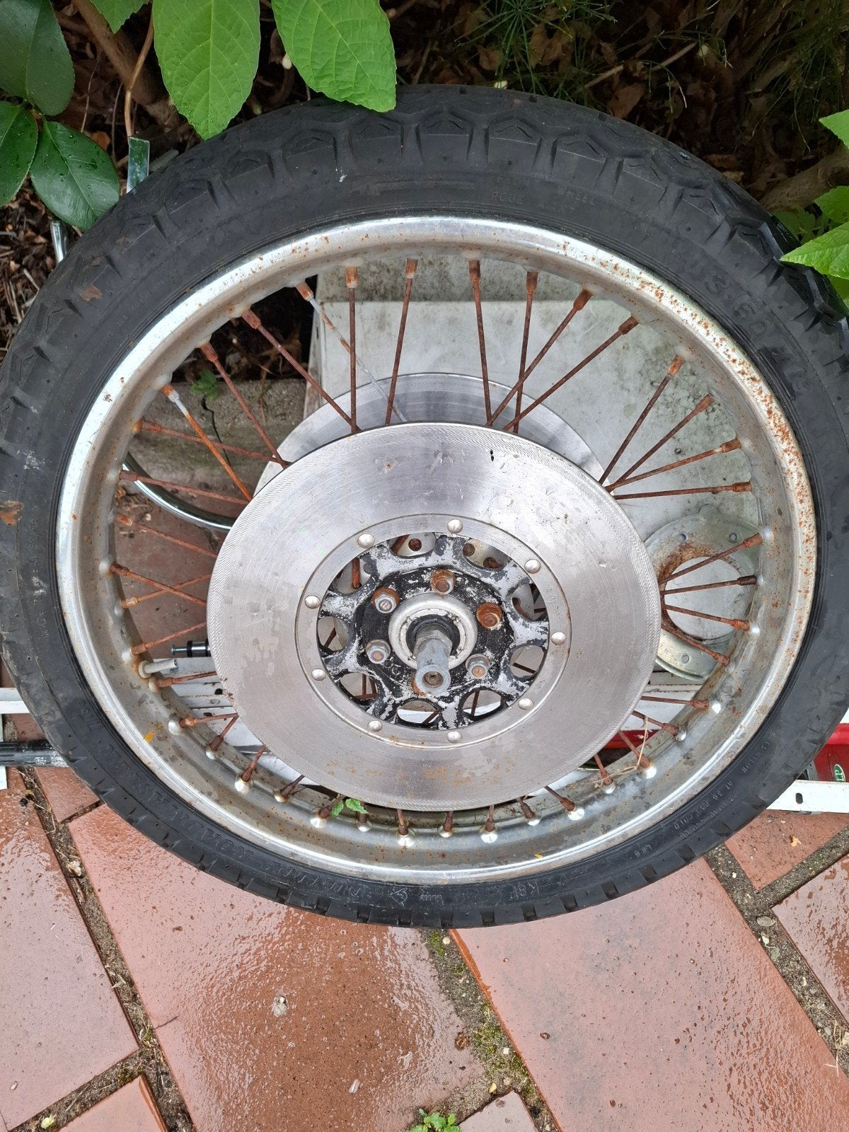 Suzuki T500 voorwiel met schijfrem - Gebruikt, Ophalen, Gebruikt