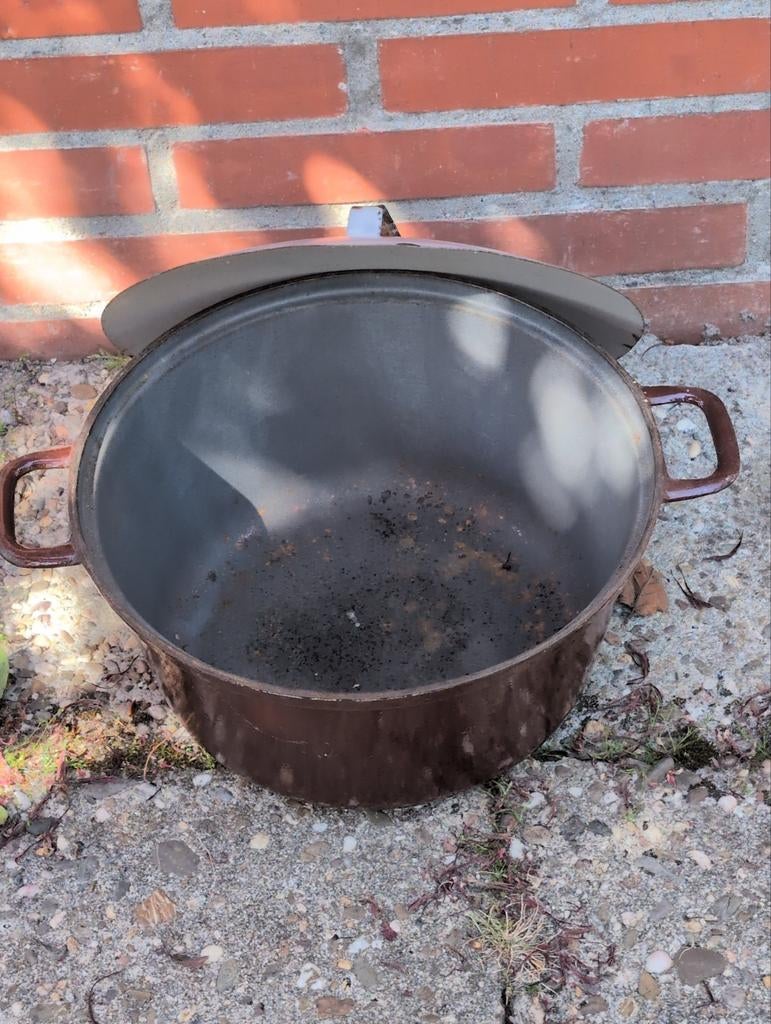 Gietijzeren pan bruin, Antiek en Kunst, Antiek | Koper en Brons, Ophalen