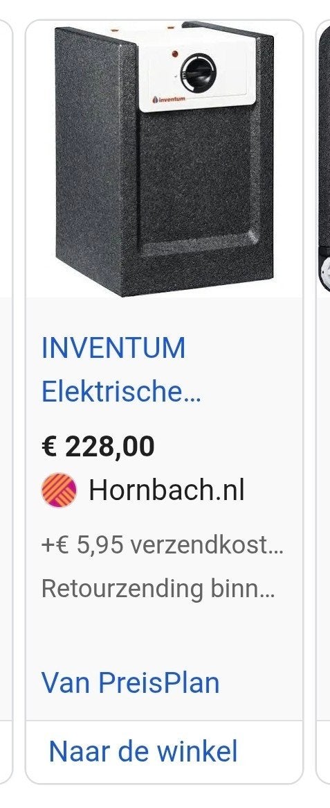 inventum 10 liter boiler, Minder dan 20 liter, Ophalen, Zo goed als nieuw, Boiler