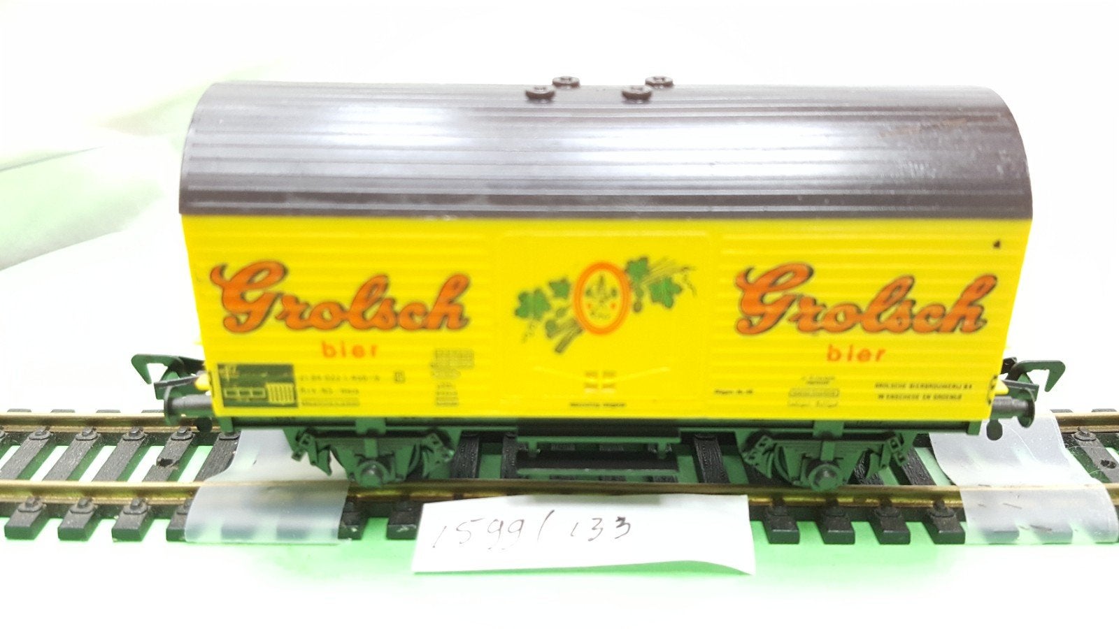 Fleischmann HO 5045 NS Grölsch bier koelwagon 1980, Gelijkstroom, Fleischmann, Wagon, Ophalen of Verzenden