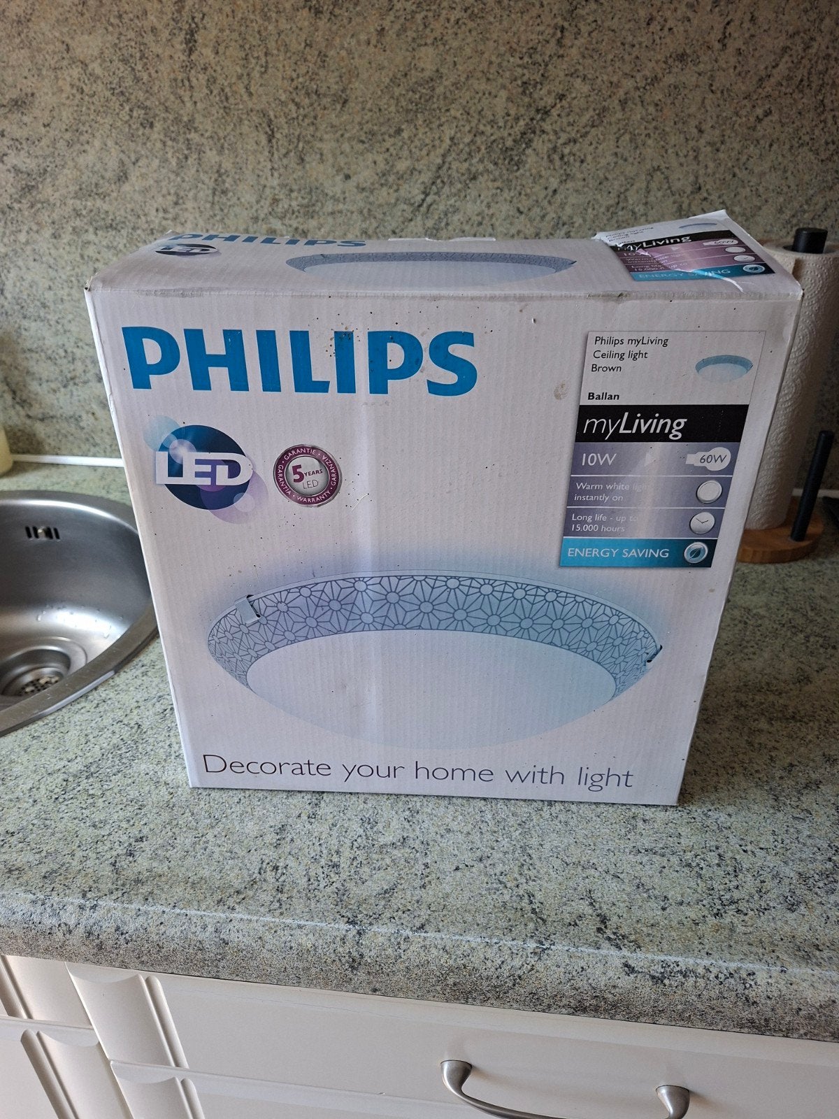 Nieuw in doos philipsmy living ballan plafondlamp 15 euro, Ophalen of Verzenden, Nieuw, Metaal of Aluminium