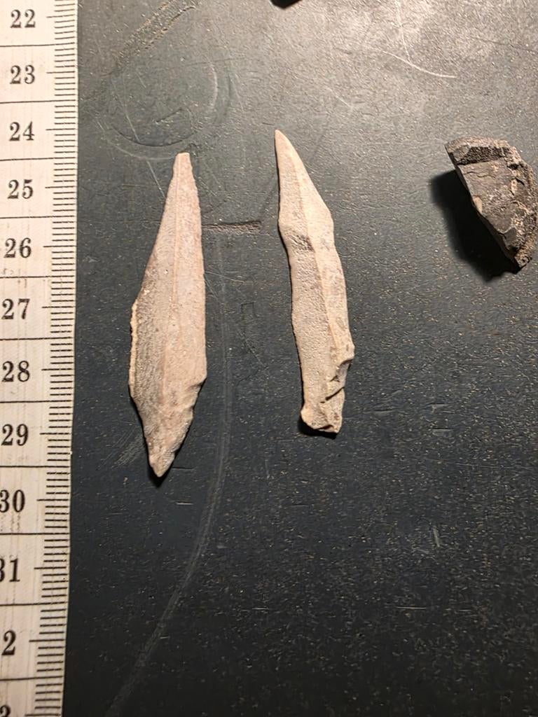 Speerpunt dolken stekers   artefacten, Verzamelen, Ophalen of Verzenden