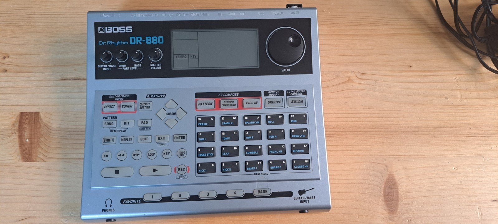 Boss DR-880 Dr. Rhythm inc adapter, Ophalen of Verzenden