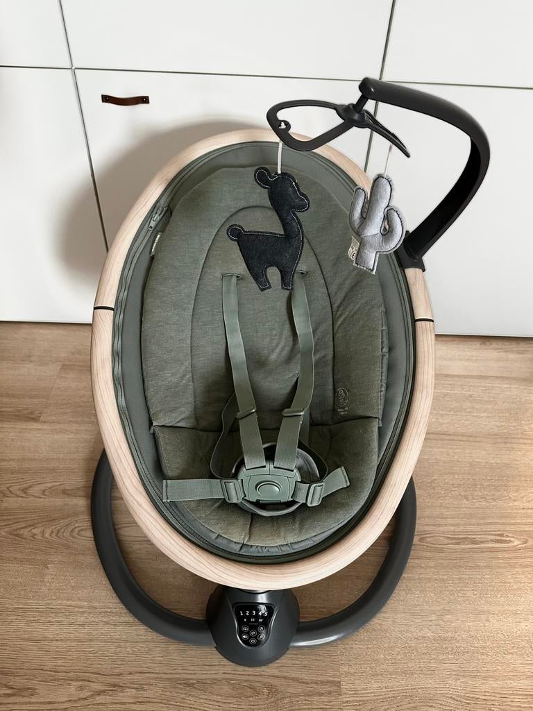Maxi Cosi Cassia elektrische wipstoel groen, Kinderen en Baby's, Wipstoeltjes, Gebruikt, Verstelbaar, Wipstoel, Ophalen