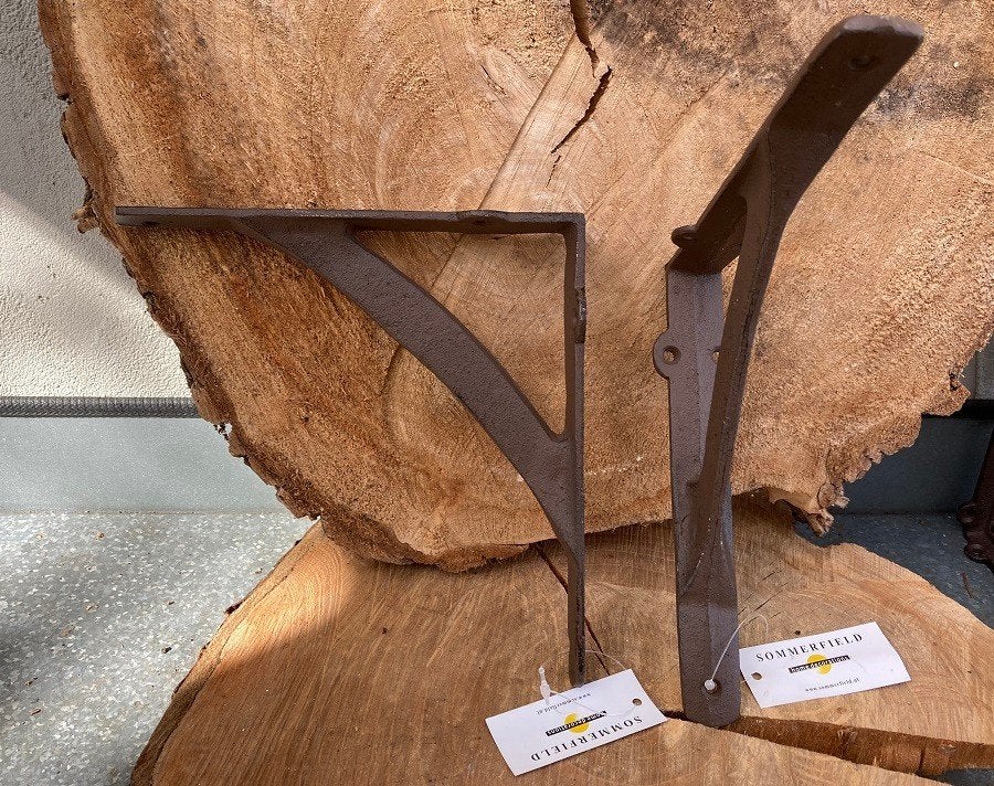GIETIJZEREN SCHAP DRAGERS STRAK GROOT 2 stuks NIEUW, -, -, Nieuw, Ophalen of Verzenden