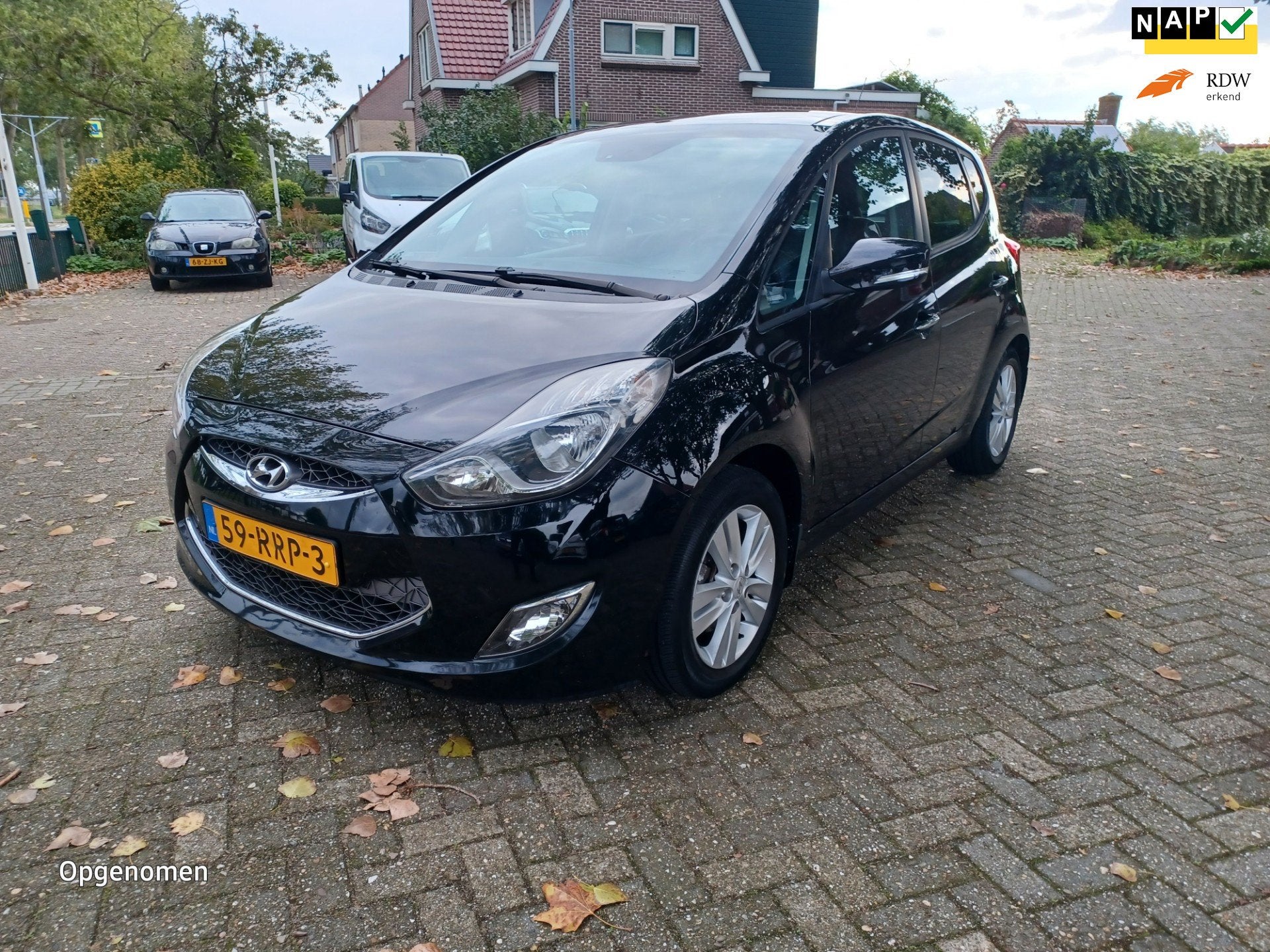Hyundai Ix20 1.6i i-Catcher autom. Navi Pano Leer, Auto's, 4 cilinders, Zwart, Bedrijf, IX20