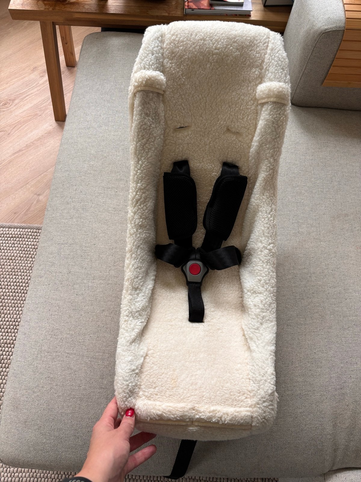 Melia babyschaal schaap comfort met 5-puntsgordel, Ophalen of Verzenden, Zo goed als nieuw, 0 t/m 13 kg