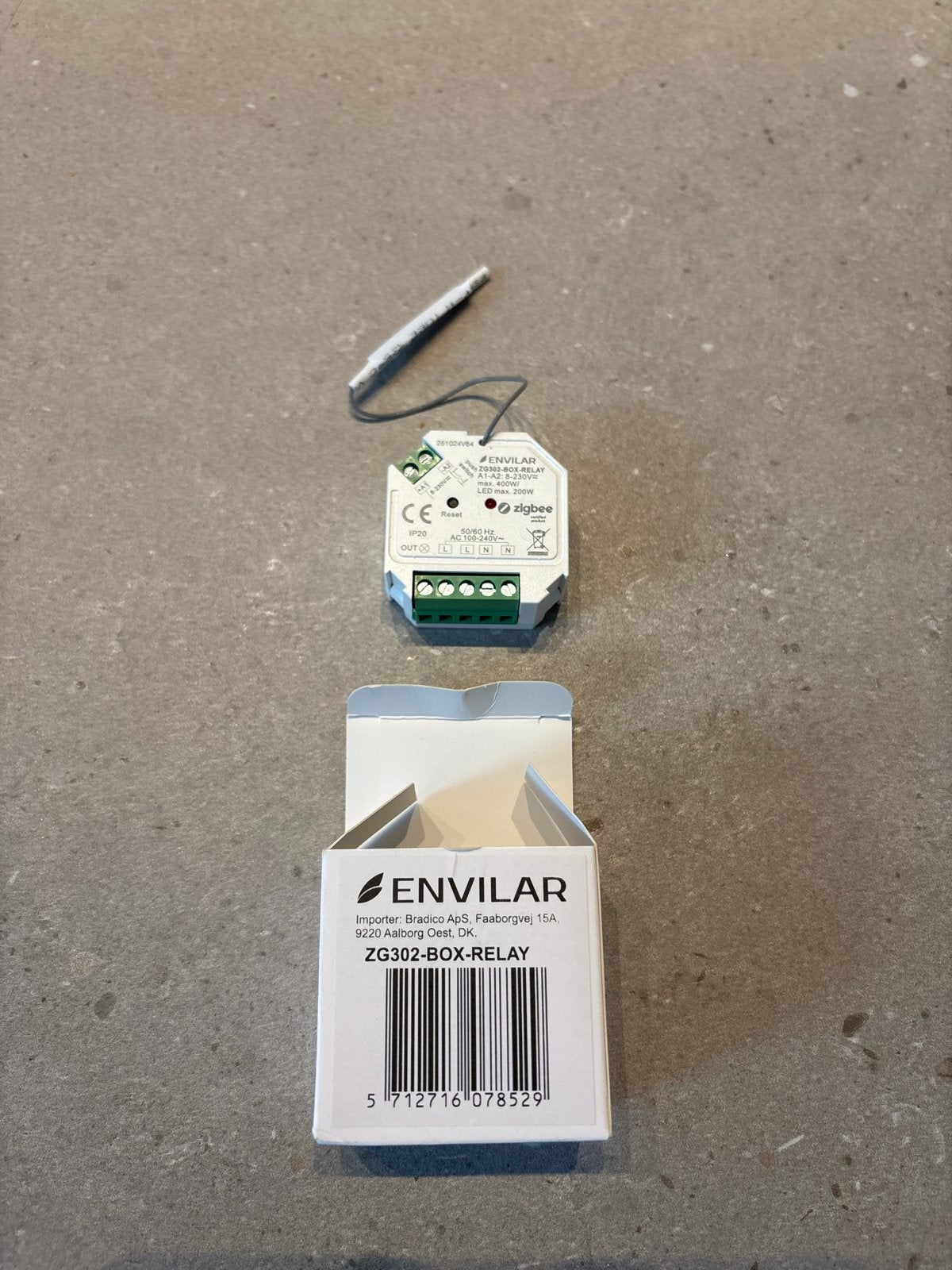 ENVILAR ZG302-BOX-RELAY Zigbee Smart Relais, Ophalen of Verzenden, Nieuw