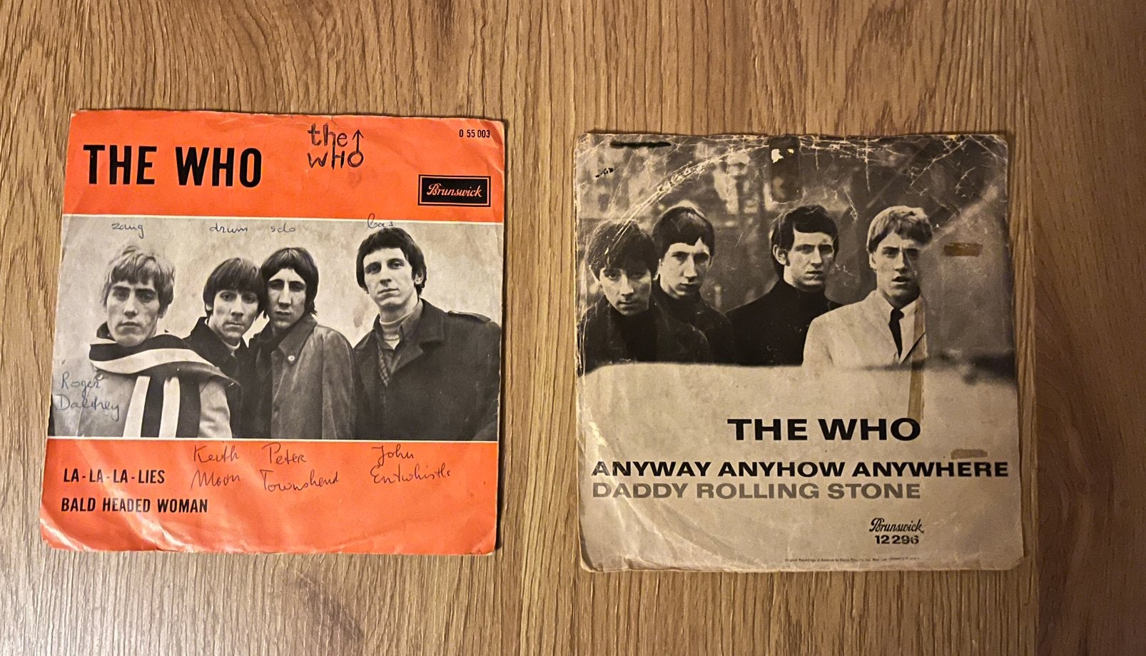 Twee zeldzame oude singles van The Who, Cd's en Dvd's, Ophalen of Verzenden, Zo goed als nieuw, Pop