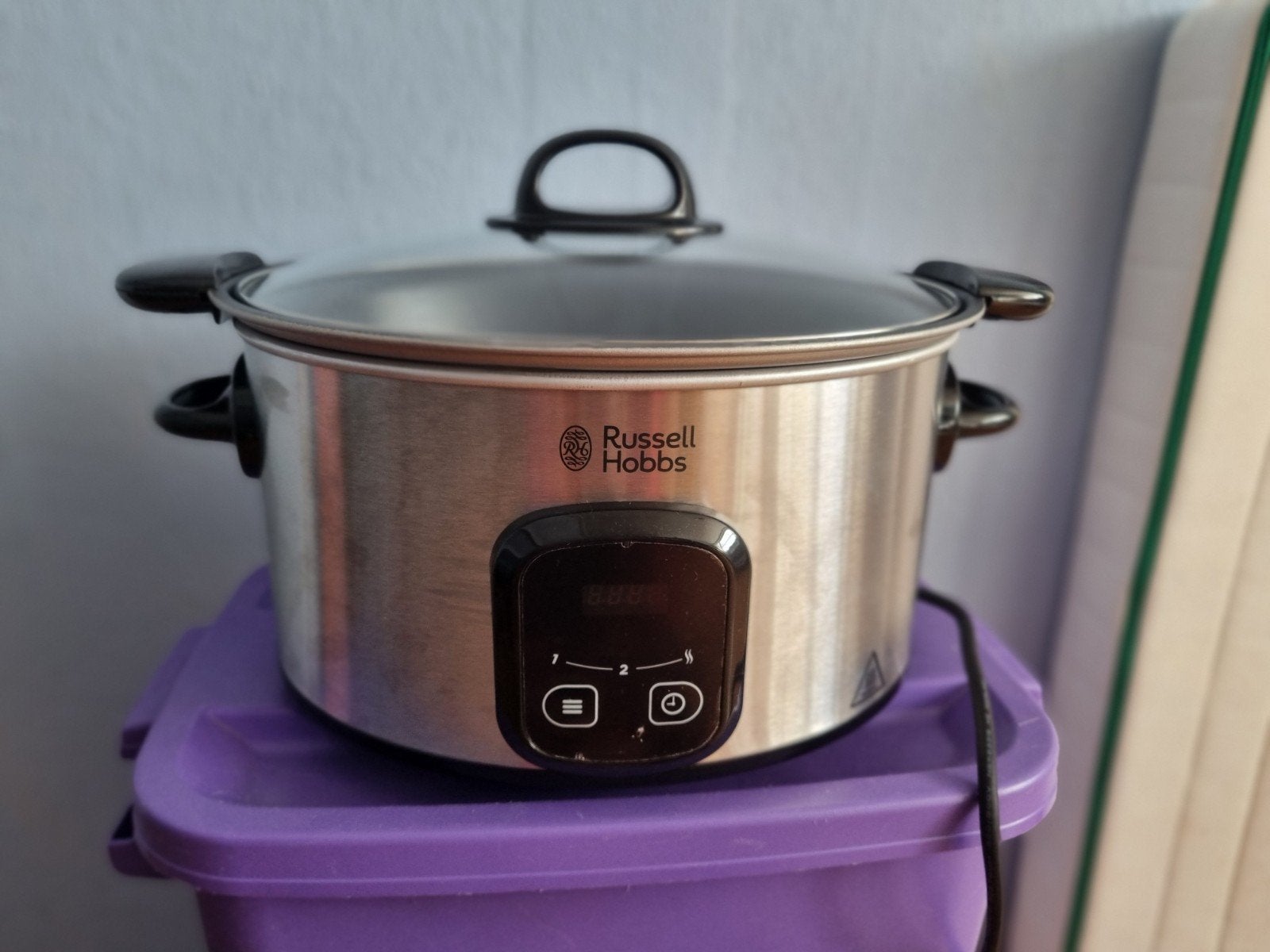 Russell Hobbs Maxicook 6L Slowcooker met Timer, Ophalen of Verzenden, Timer, Zo goed als nieuw