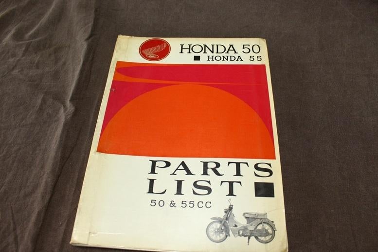 Honda 50 55 C100 C105 1962 moped parts list, Fietsen en Brommers, Ophalen of Verzenden, Gebruikt