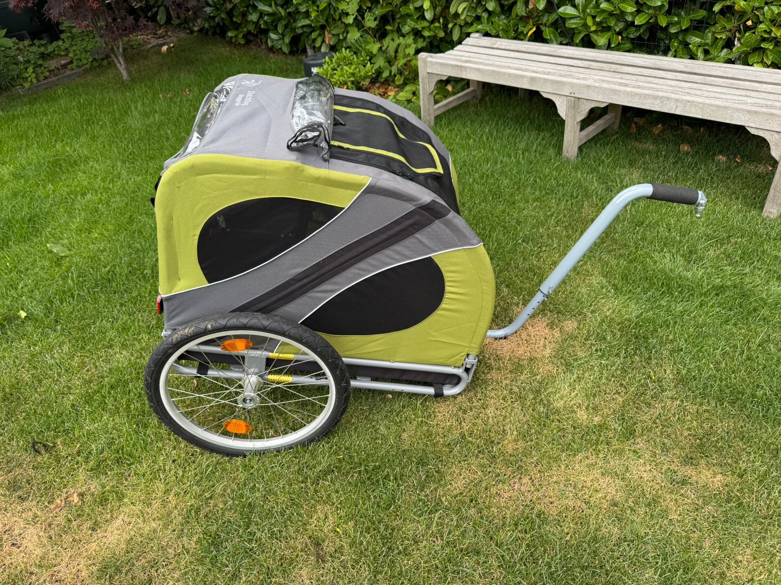 Dutch dog doggy ride, Fietsen en Brommers, Fietsaccessoires | Aanhangers en Karren, Ophalen, Zo goed als nieuw, Hondenkar, Opvouwbaar