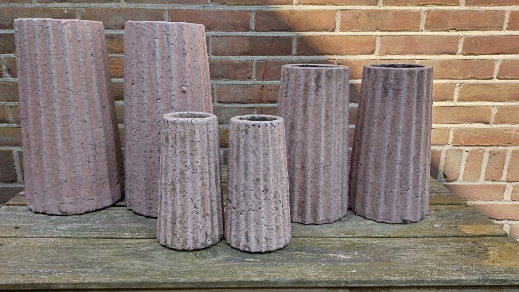 Bloempotten PTMD, Tuin en Terras, Ophalen, Rond, Binnen, Zo goed als nieuw