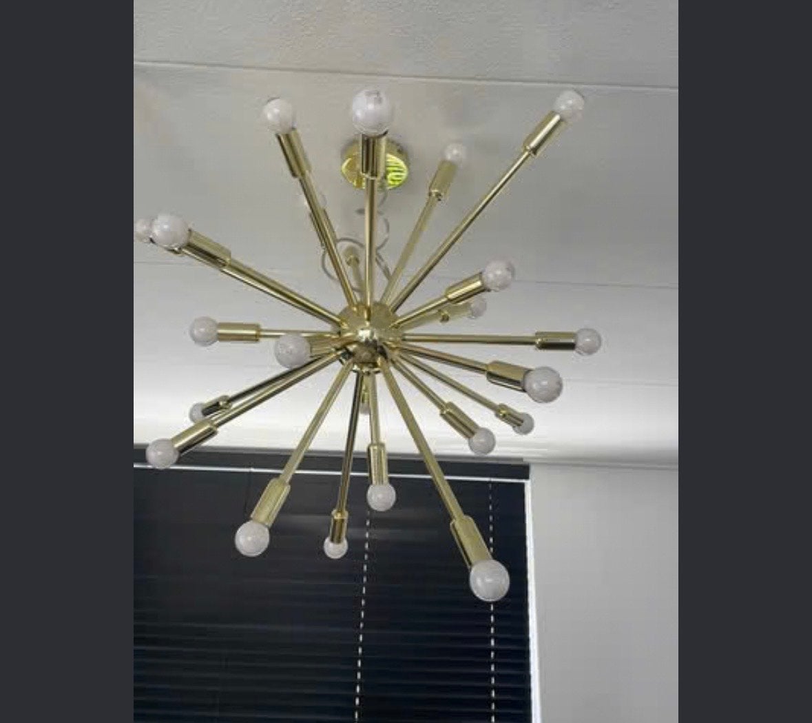 Westwing Sputnik Kroonluchter Goud, Ophalen of Verzenden, Gebruikt, Metaal, E14 (klein)