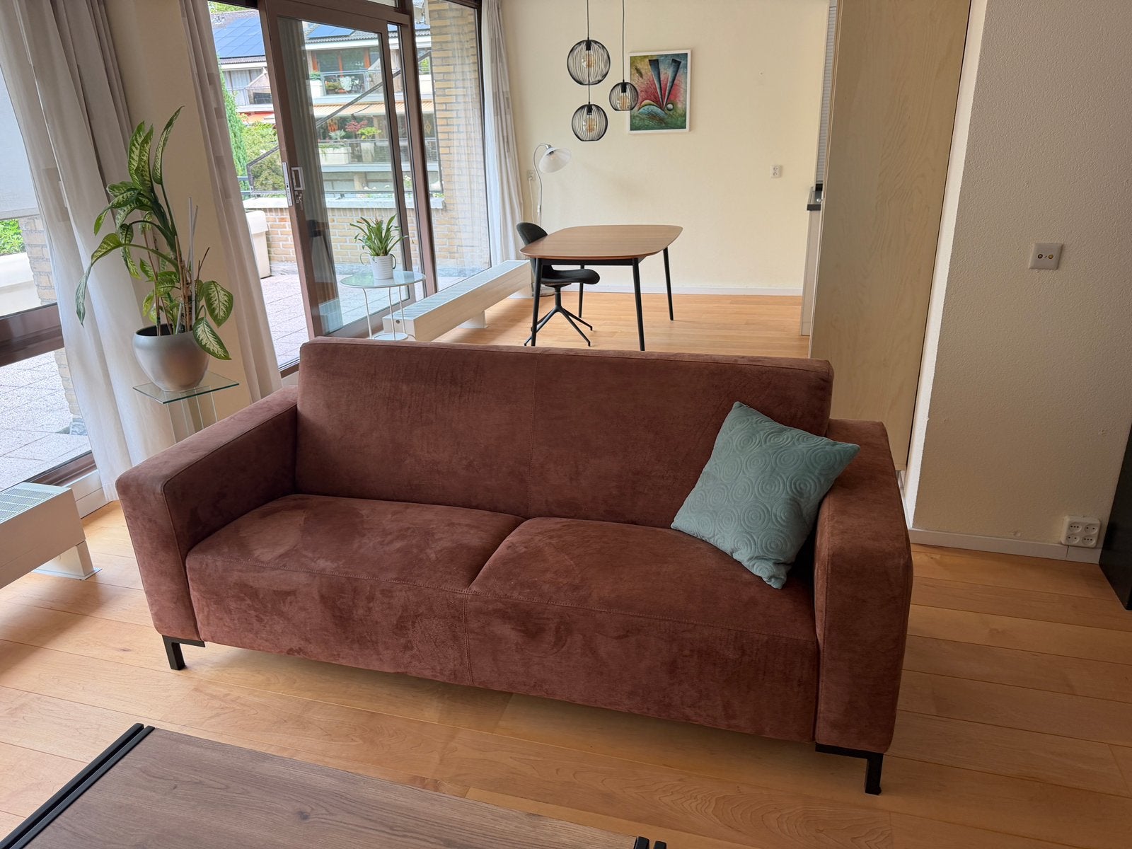Montel Custom made 3-zits bank, Ophalen, Zo goed als nieuw, 75 tot 100 cm, 200 tot 250 cm
