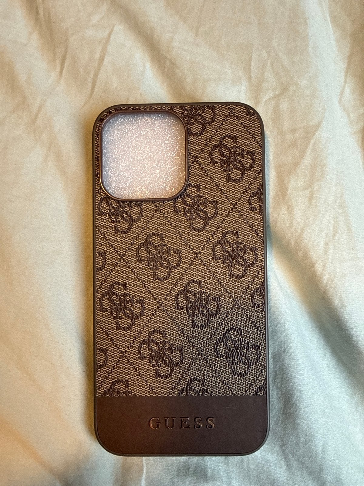 Guess hoesje voor iPhone 14 Pro Max - Bruin, Kunststof, IPhone 14 Pro Max, Bruin, Nieuw