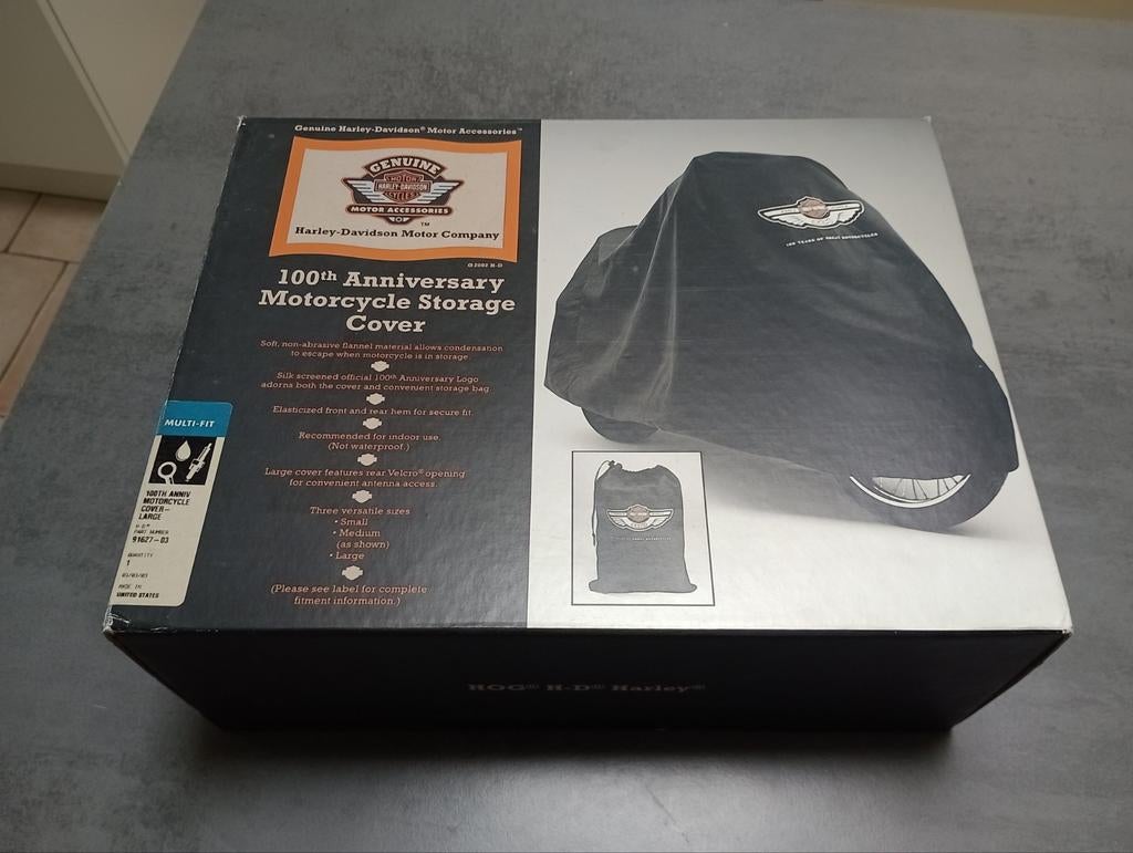 Harley Davidson 100th Anniversary motor cover Large., Ophalen of Verzenden, Nieuw