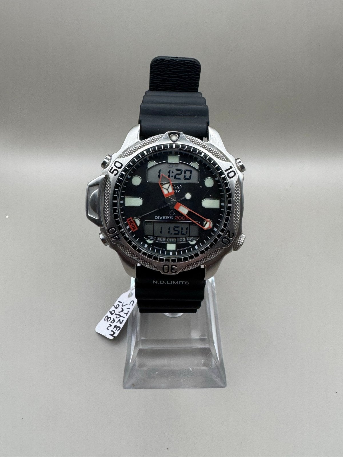 Citizen Duikhorloge uit 1998 - Zo goed als nieuw, Sieraden, Tassen en Uiterlijk, Staal, Polshorloge, Citizen, 1960 of later