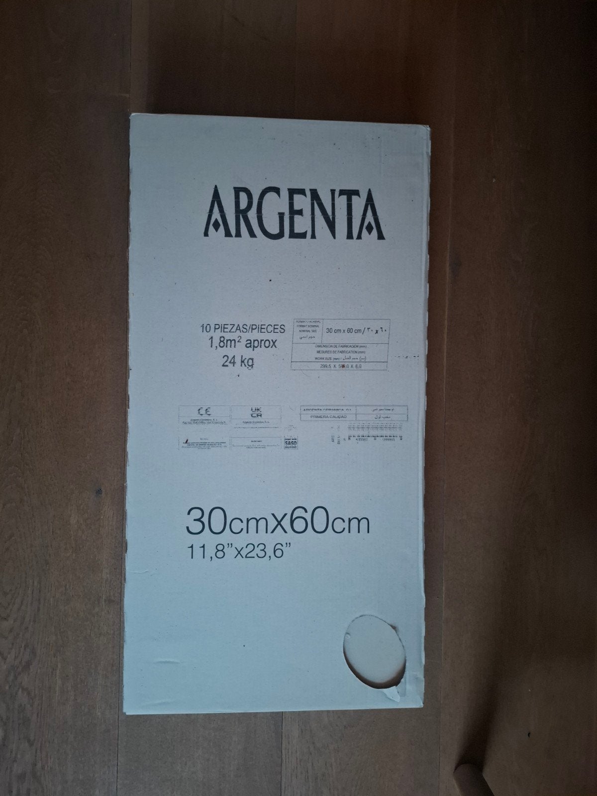 GRATIS Argenta Vloertegels 30x60 cm - 1.8m² nieuw in, Ophalen