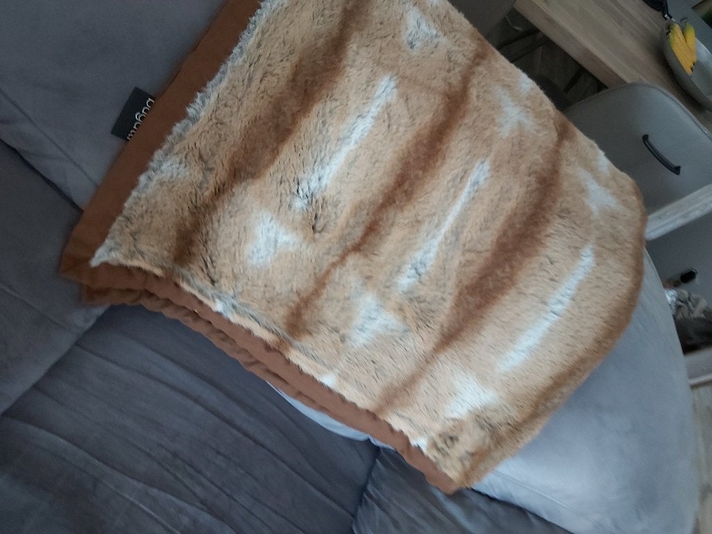 Bontdeken Bugatti Melange luxe imitatiebont plaid woondeken, Ophalen of Verzenden, Zo goed als nieuw