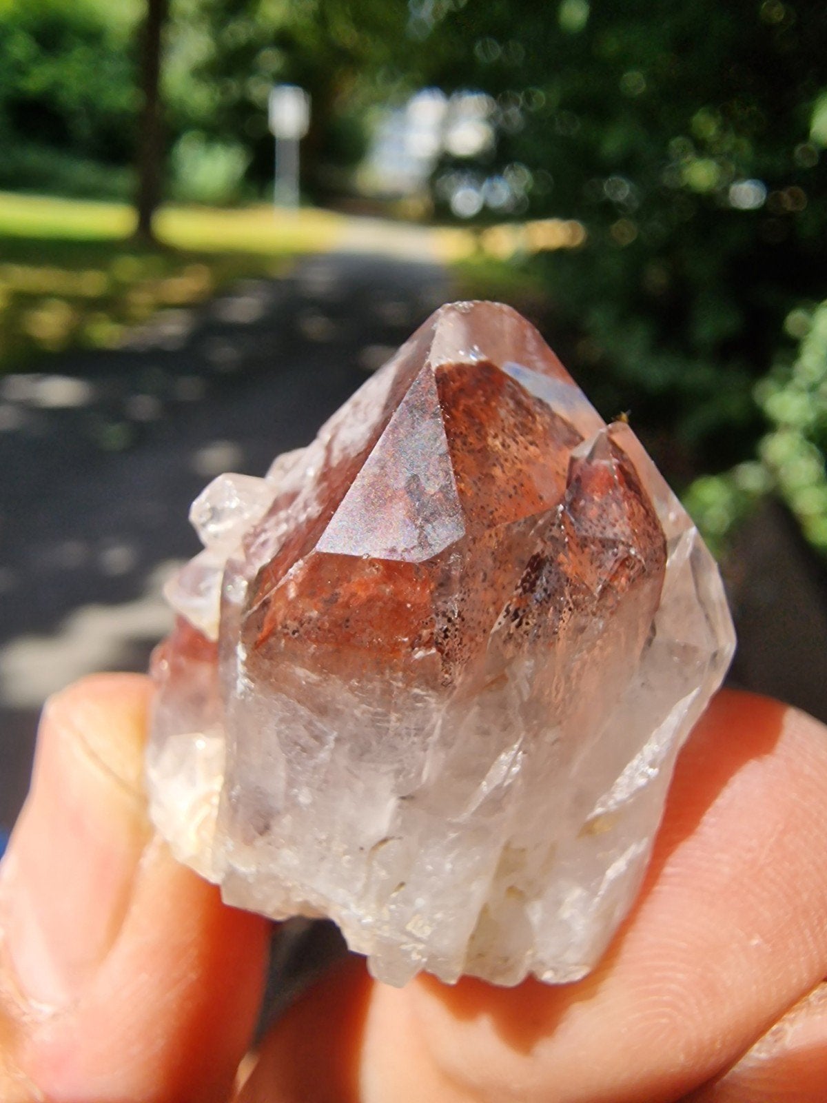Prachtige Hematoïde Kwarts Kristal - Natuurlijk Mineraal, Ophalen of Verzenden