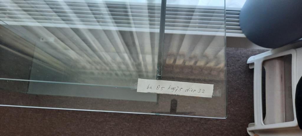 glazen tafel, Ophalen of Verzenden, Rechthoekig, 50 tot 100 cm