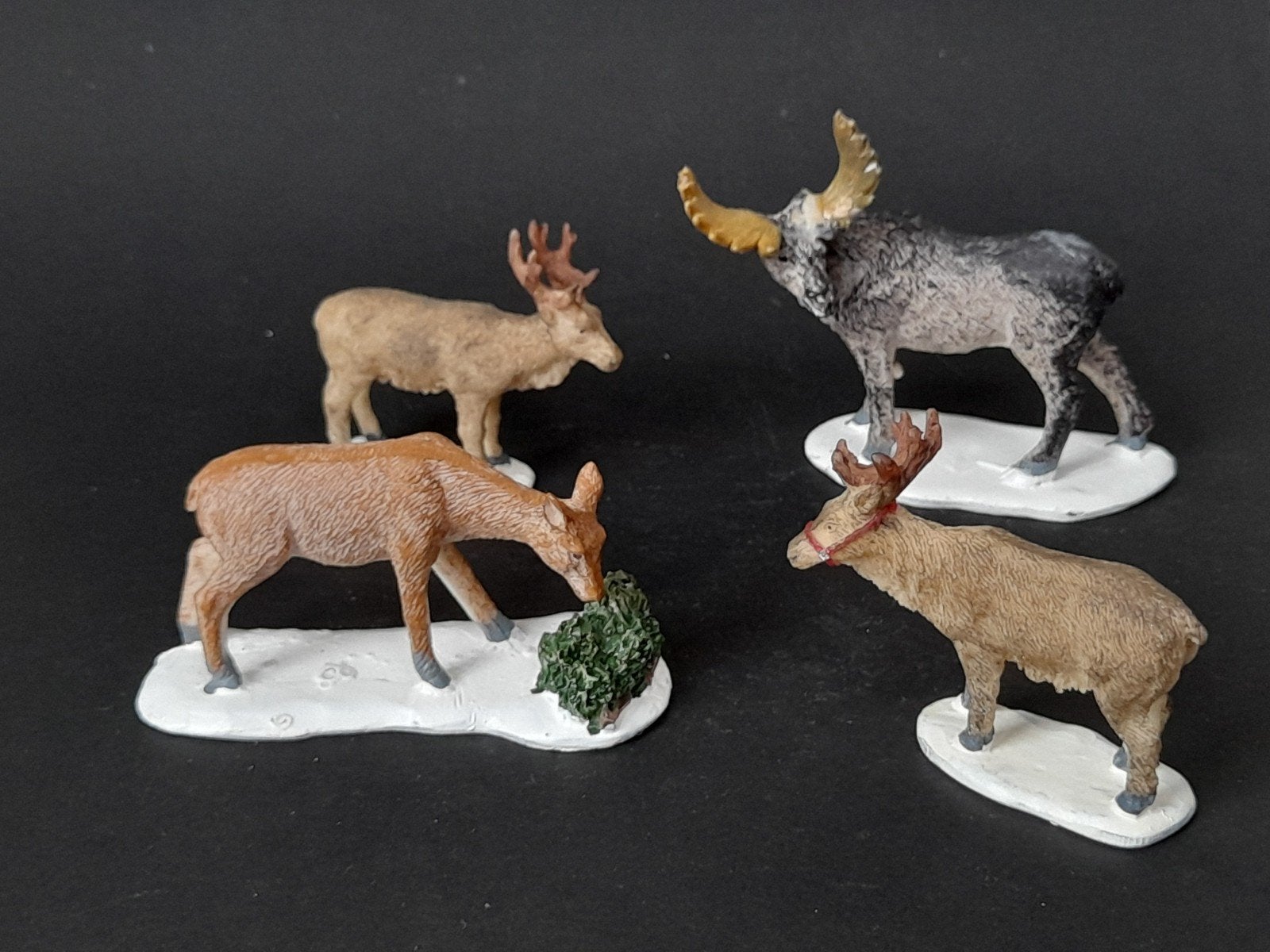 lemax c20 set dieren herten rendieren kerstdorp, Verzenden