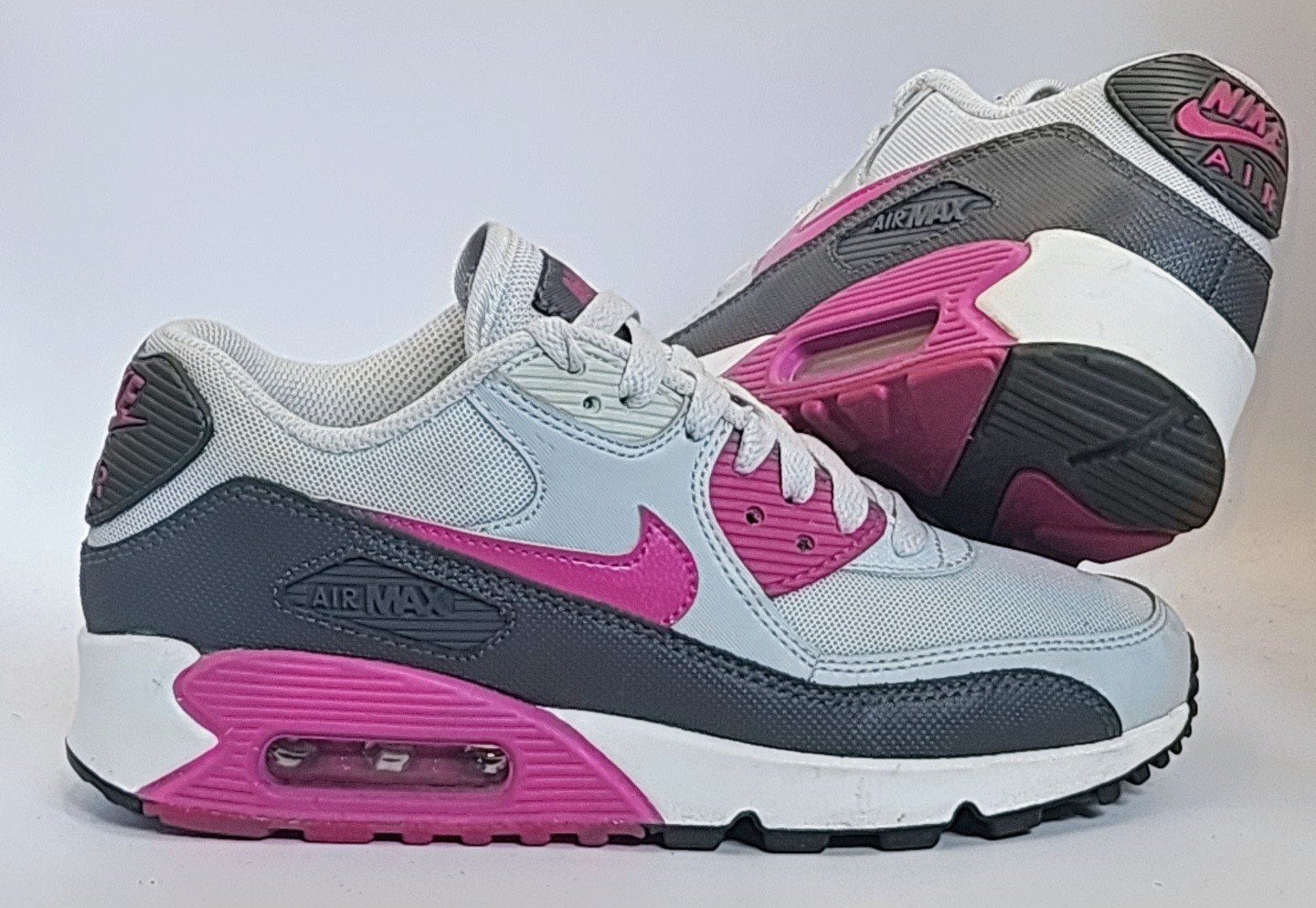 Nike Air Max 90 Roze/Grijs Maat 36.5, Nike, Ophalen of Verzenden, Roze, Sneakers of Gympen