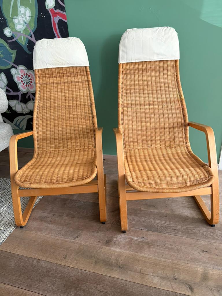 Twee Vintage IKEA Oland Yngve Ekstrom, Ophalen, Zo goed als nieuw, 75 tot 100 cm, 50 tot 75 cm