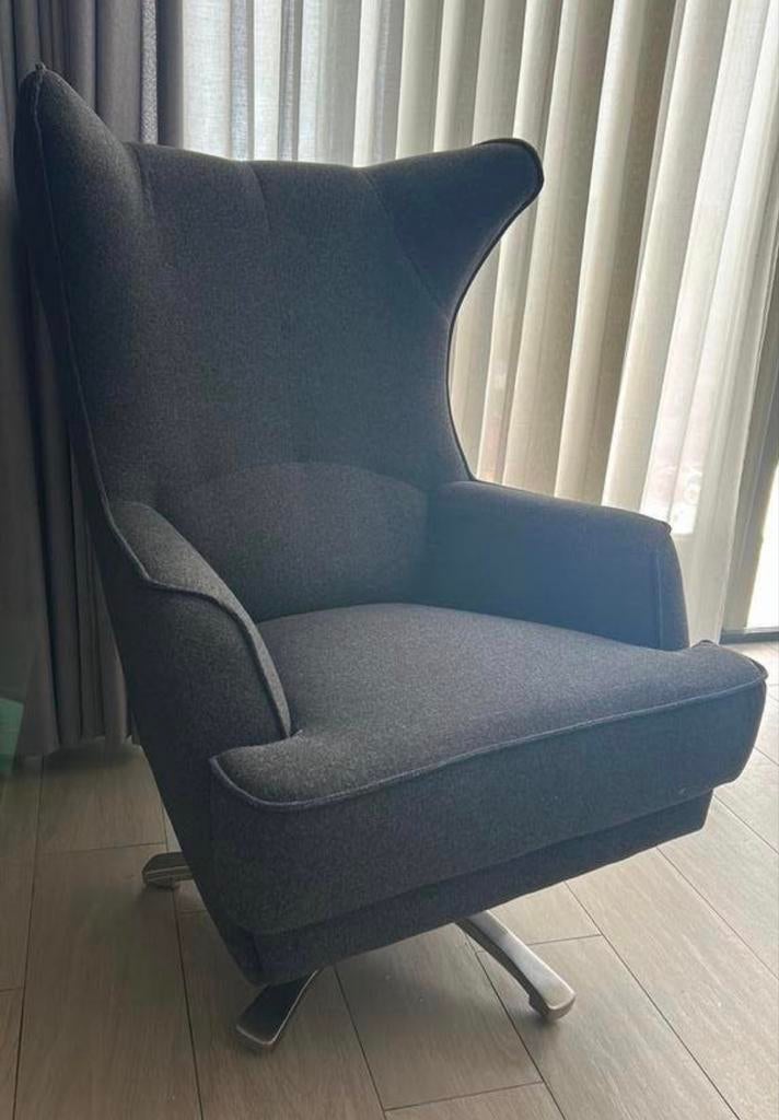 H&H Draaifauteuil - Comfortabel & Stijlvol, Ophalen of Verzenden, Zo goed als nieuw, Stof, 75 tot 100 cm