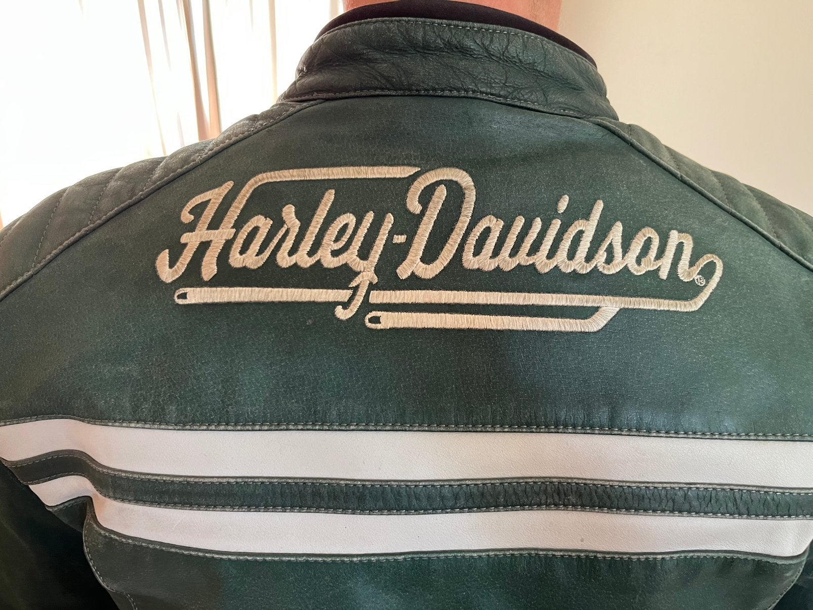 Harley davidson leren jas, Ophalen of Verzenden, Gebruikt