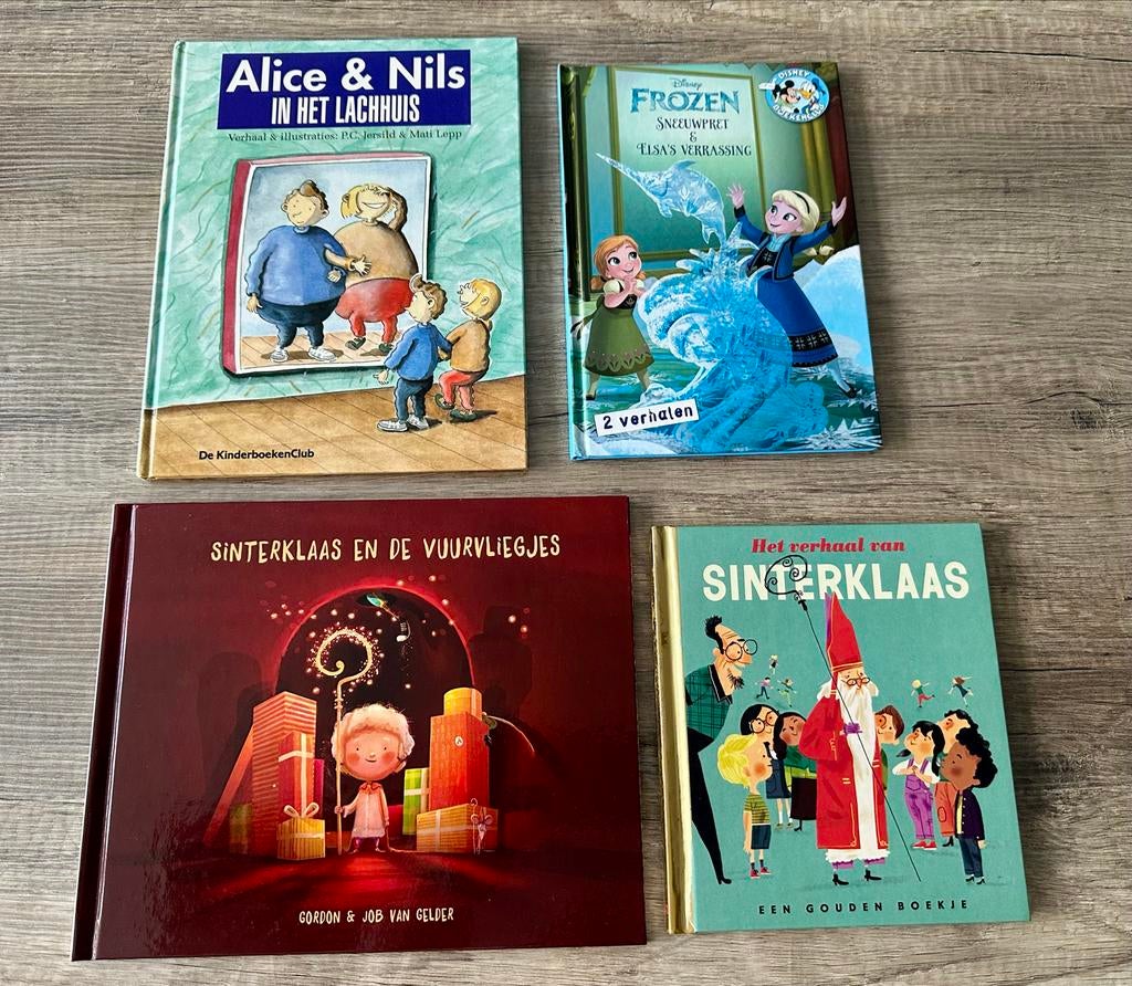 8 Kinderboeken: Sprookjes, Fictie & Sinterklaas, Ophalen, Zo goed als nieuw