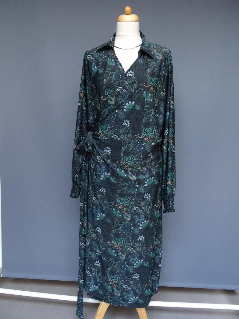 EXXCELLENT maat 46, midilange wikkeljurk., Kleding | Dames, Grote Maten, Overige kleuren, Jurk, Ophalen of Verzenden, Zo goed als nieuw
