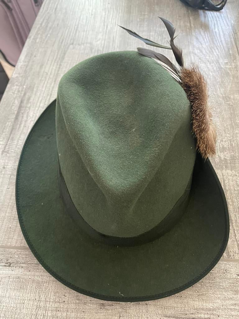 Vintage jagershoed schutzenhut, Kleding | Heren, Hoeden en Petten, Ophalen, Zo goed als nieuw