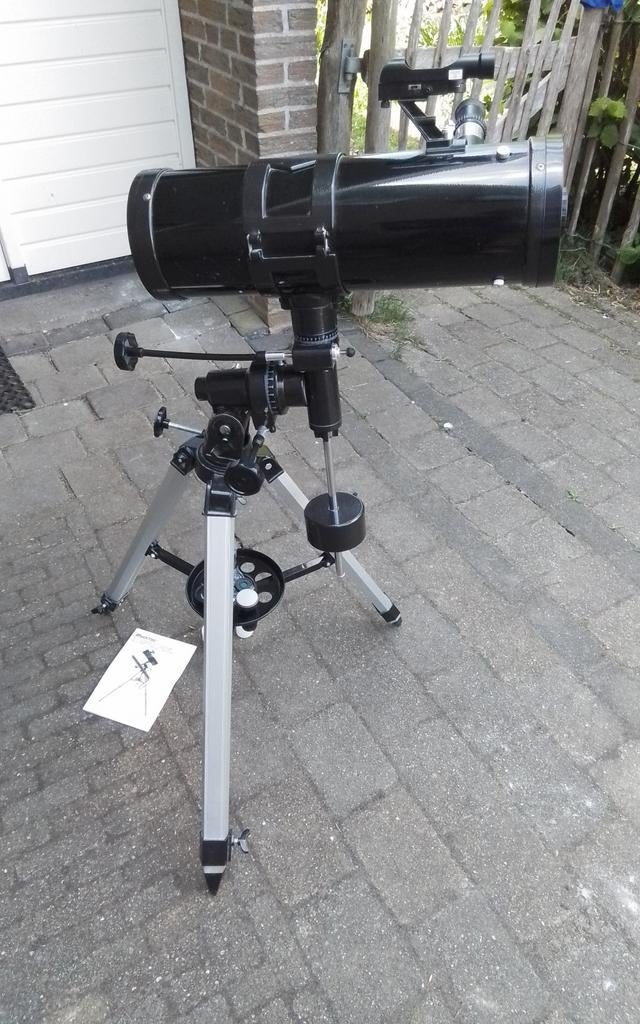 Byomic Reflector Telescoop met Statief - Zo goed als nieuw, Ophalen, 80 tot 200 mm, Met statief, Spiegeltelescoop (reflector)