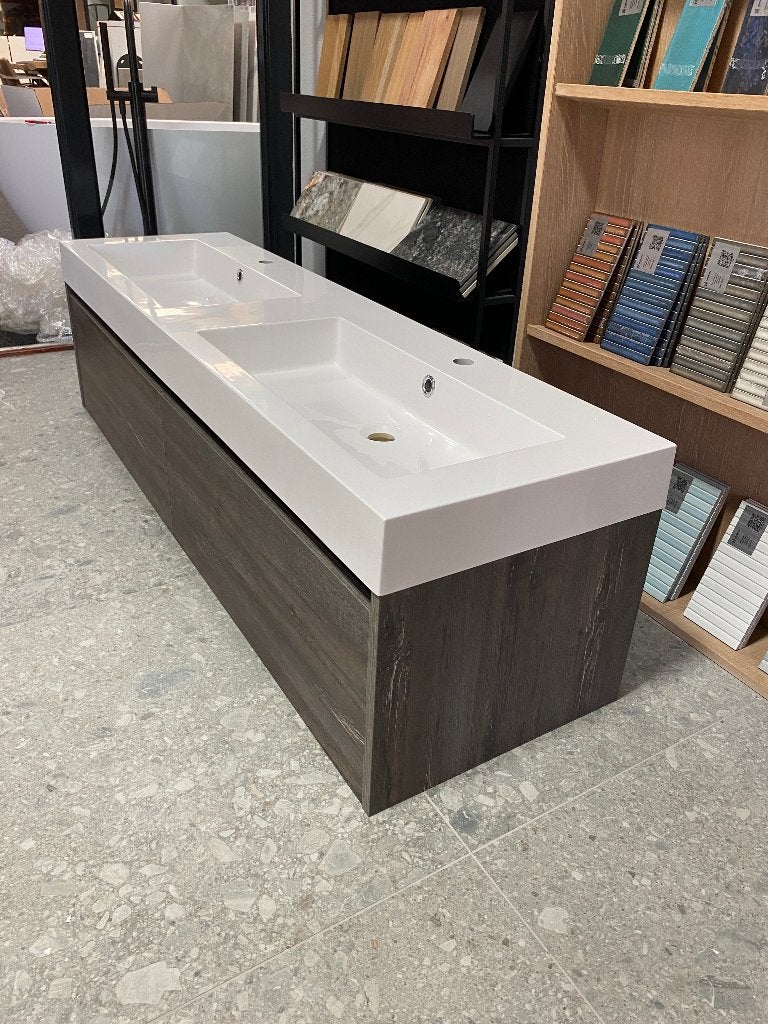 Badmeubel 160cm Grey Canyon van €2250 nu afhaal €750 nieuw!, Ophalen, 150 tot 200 cm, Nieuw, Minder dan 100 cm
