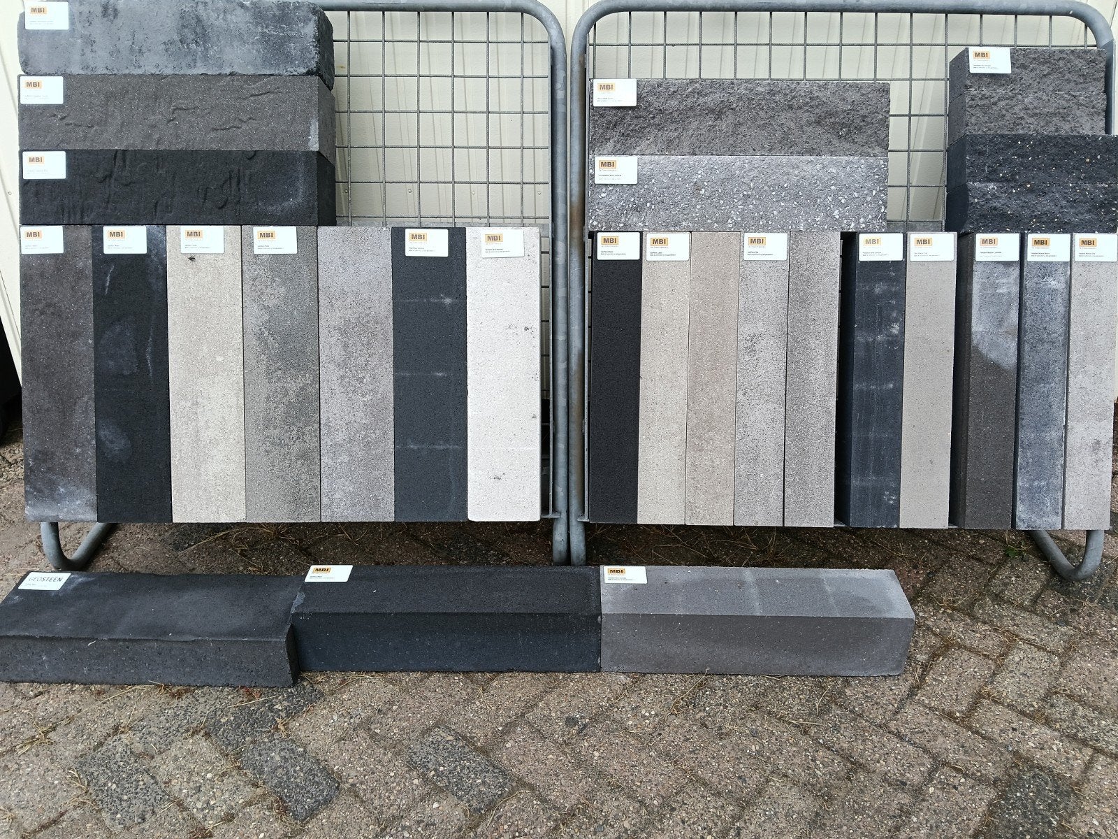 Patio muurelementen en betonbielzen, Tuin en Terras, Ophalen, Nieuw, Beton, Border