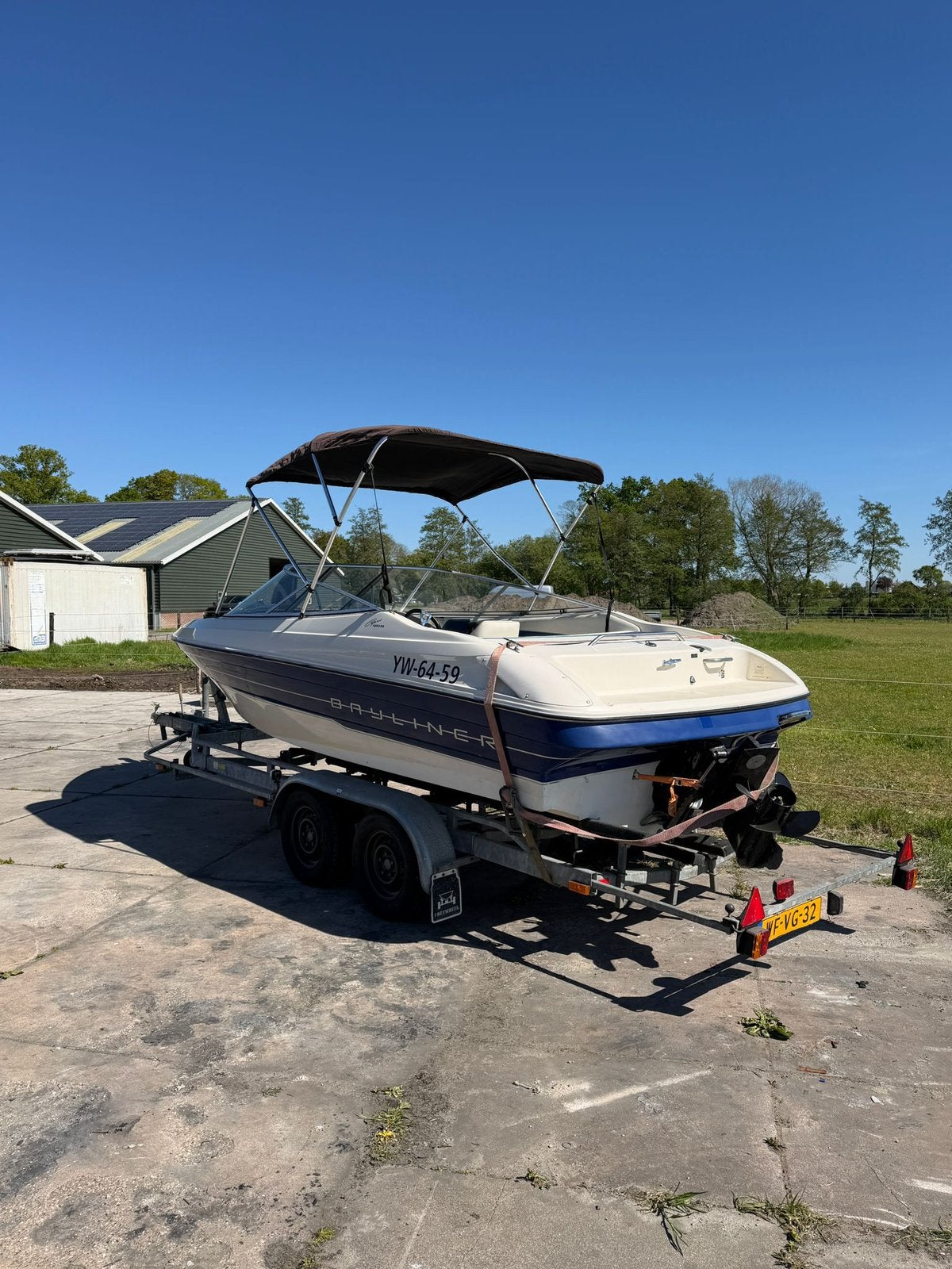 Bayliner speedboot, Ophalen, Zo goed als nieuw, Overige typen, Motorboot