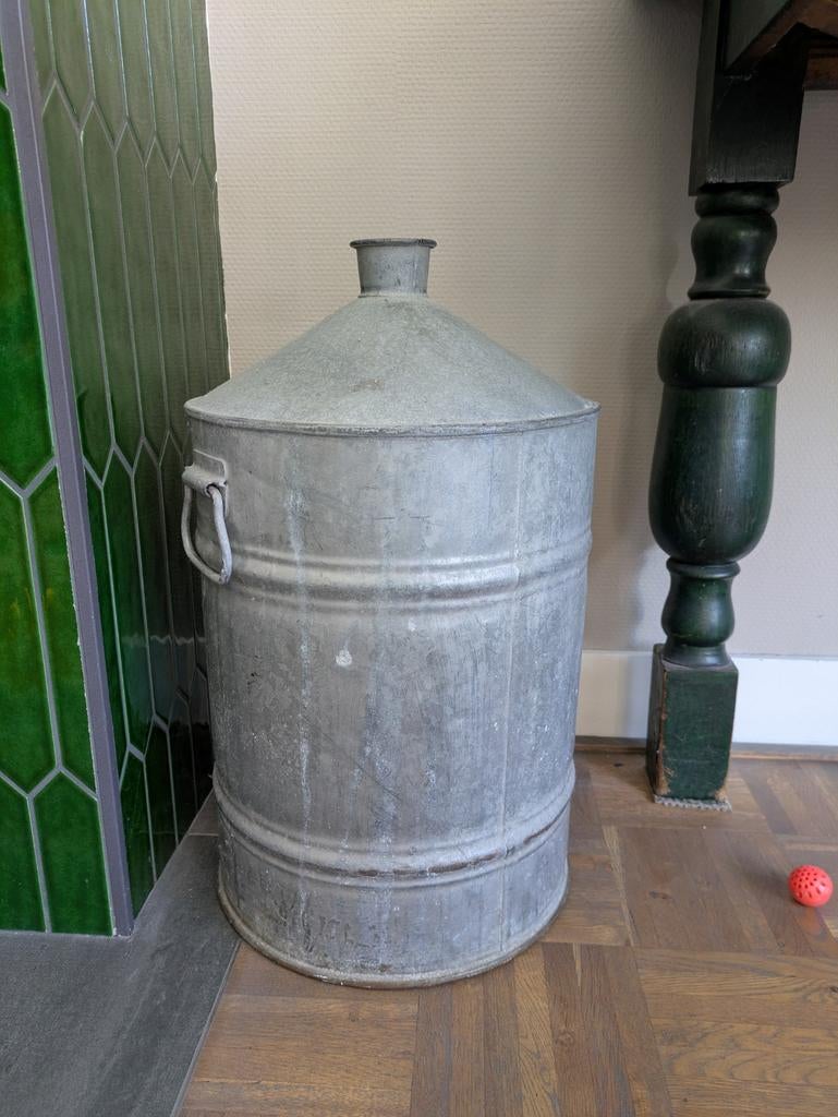 Vintage Zinken Olievat, Ophalen of Verzenden