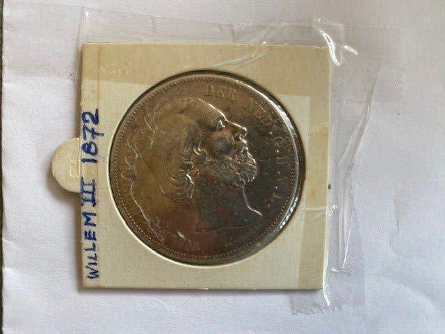zilveren 2,5 gulden uit 1872 van Willem III, Ophalen of Verzenden, Koning Willem III, 2½ gulden