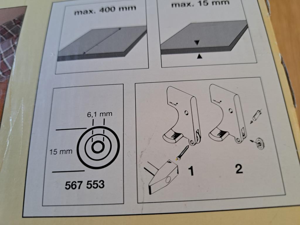 Lux tegelsnijmachine met hoekaanslag - 42929, Ophalen, Gebruikt