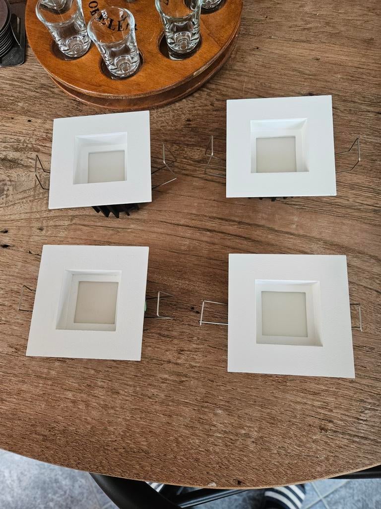 ​4x Illuxtran Fabio 75 Inbouwspots – Wit – Zo goed als nieuw, Led-lamp, Minder dan 30 watt, Overige fittingen, Ophalen of Verzenden