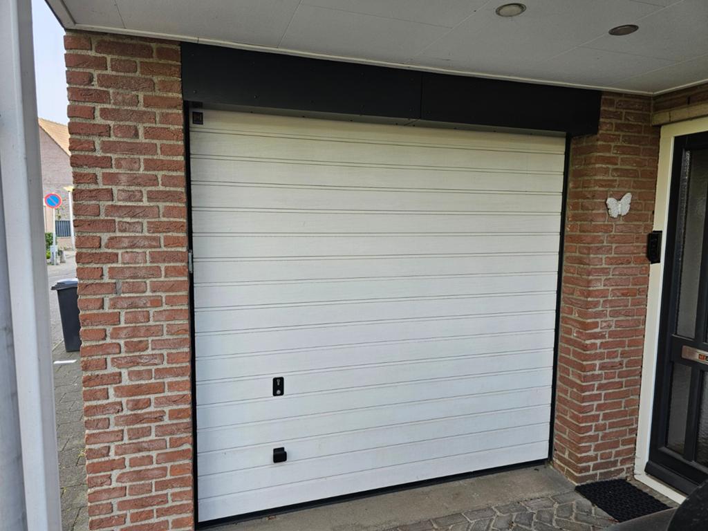 Hörmann elektrische sectionaal garagedeur compleet, Doe-het-zelf en Verbouw, Ophalen, Kunststof, Gebruikt, 120 cm of meer