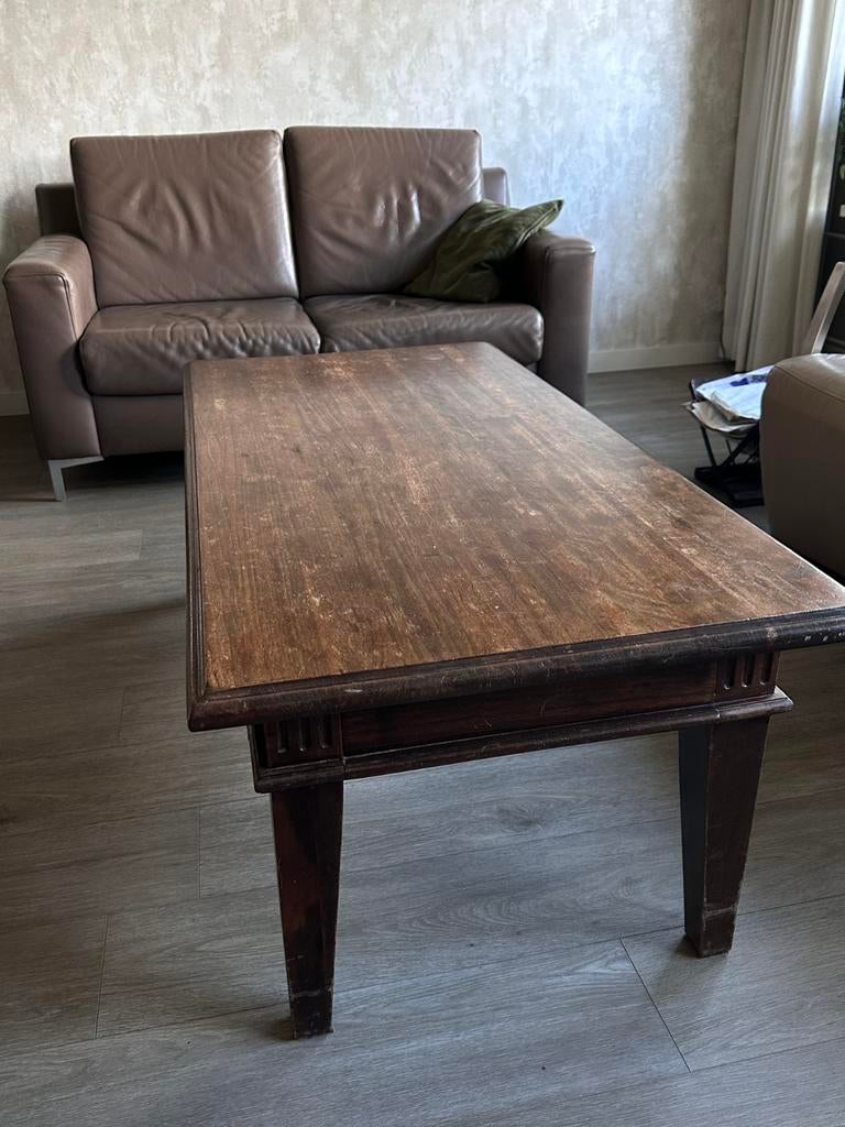 Salontafel, Ophalen, Gebruikt, 100 tot 150 cm, Koloniaal