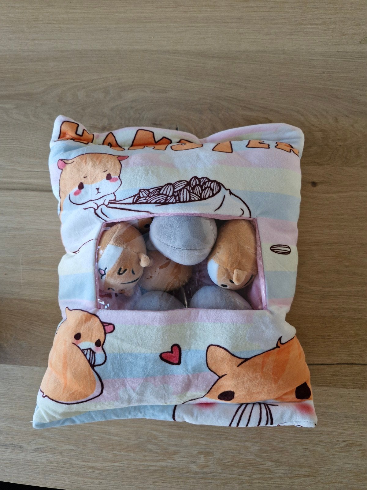 Kawaii hamster pluche knuffel 50 cm., Kinderen en Baby's, Ophalen of Verzenden, Zo goed als nieuw, Overige typen