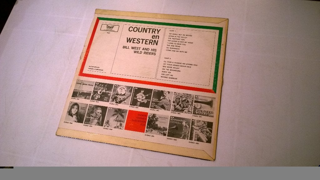 Bill west and his wild riders ‎– country & western, Ophalen, LP, Gebruikt, 12 inch
