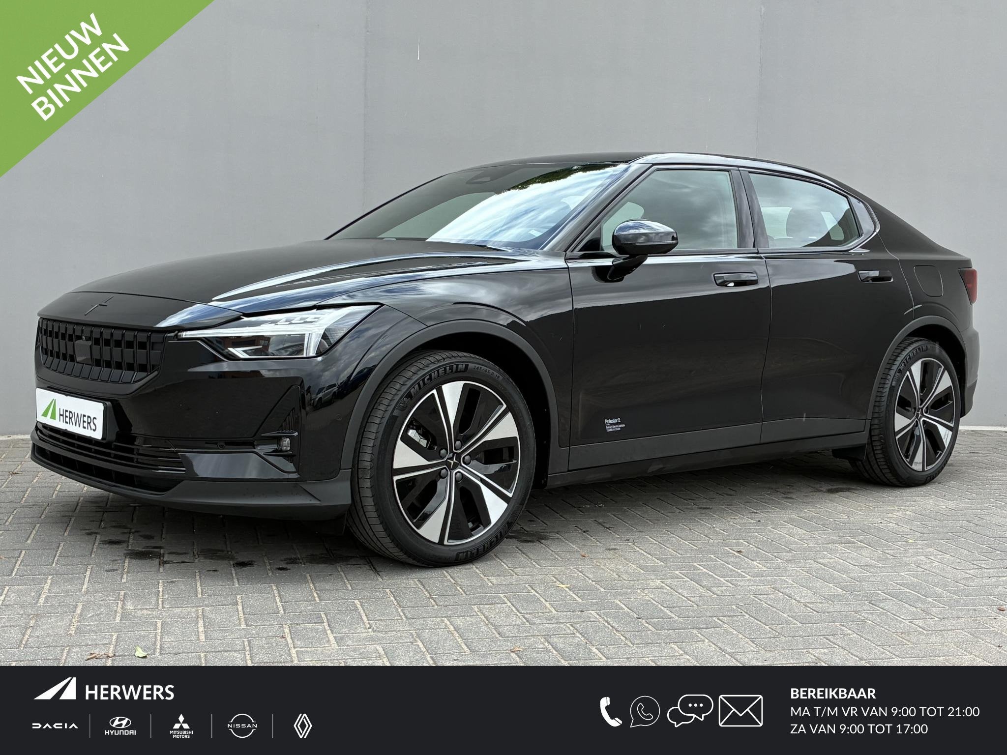 Polestar 2 Long Range Single Motor 78 kWh / SOH 99,89% / Pil, Auto's, Polestar 2, Stof, Gebruikt, Automatische klimaatregeling